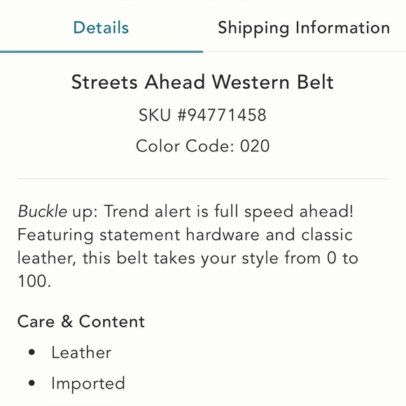 Anthropologie streets ahead western belt main image 5